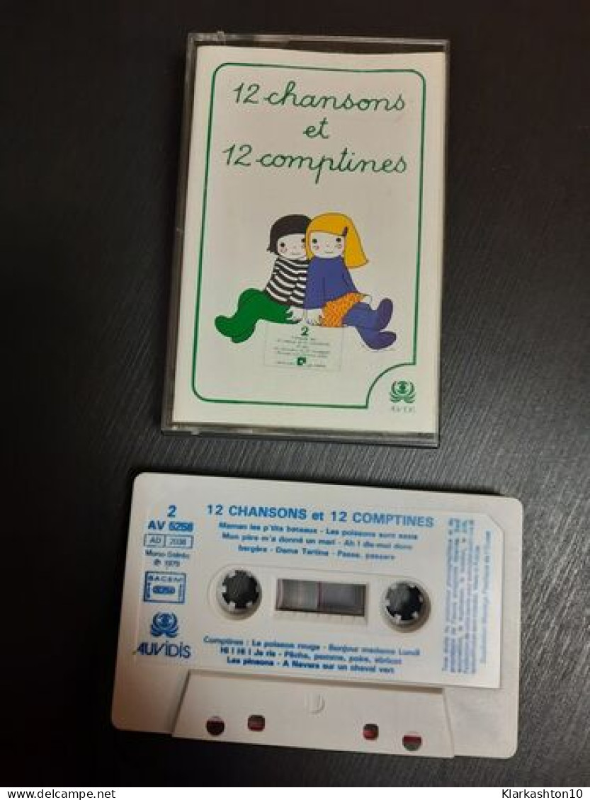 K7 Audio : 12 Chansons Et 12 Comptines - Audiocassette