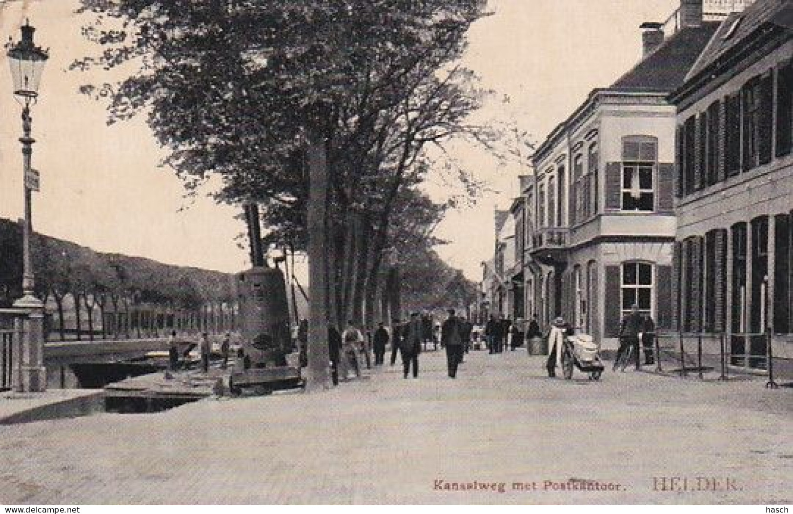 1887	172	Helder, Kanaalweg Met Postkantoor (zie Achterkant Hoeken) - Den Helder