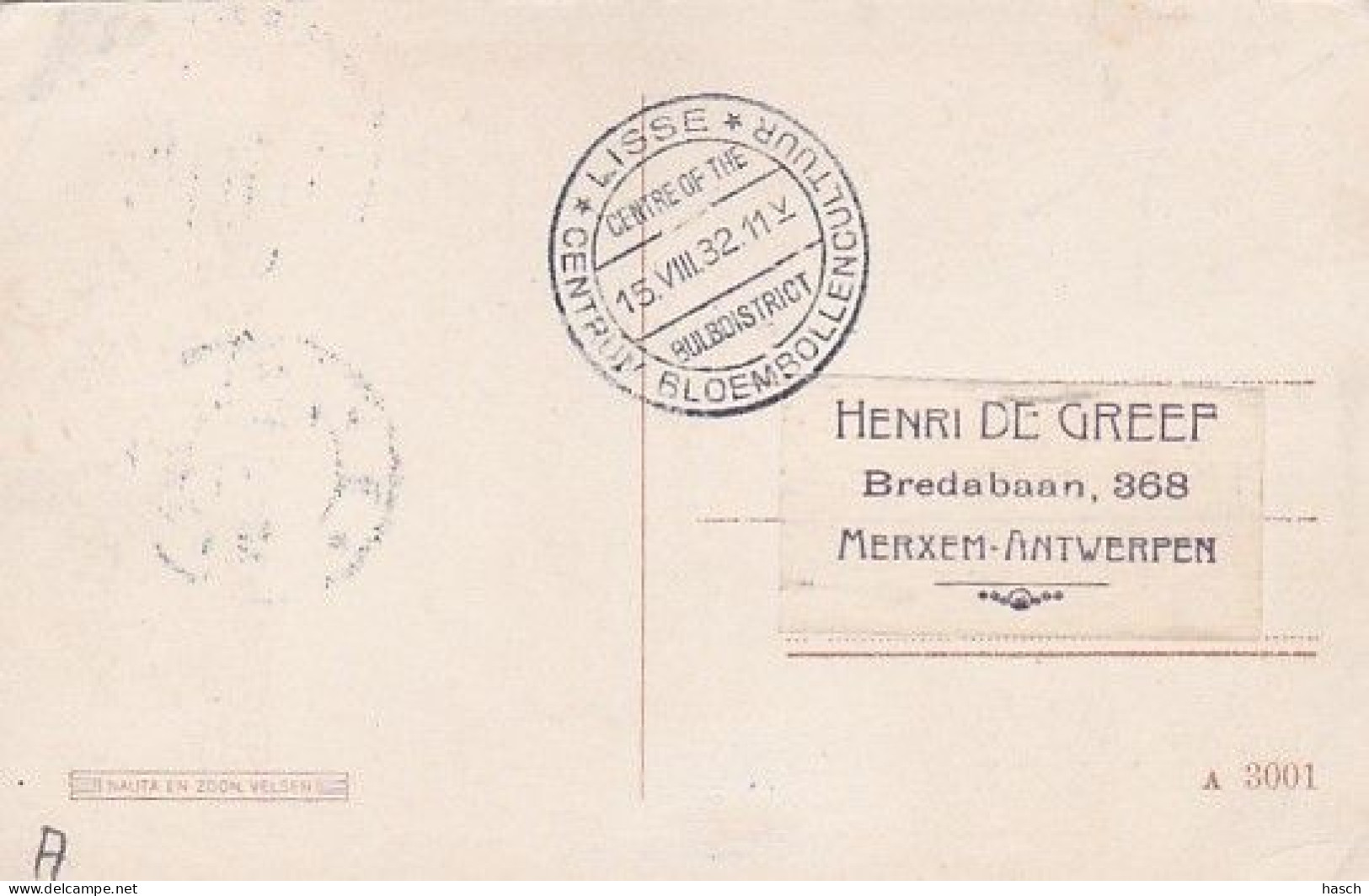 1887	161	Lisse, Gemeentehuis (Speciale Poststempel 1932)  - Lisse