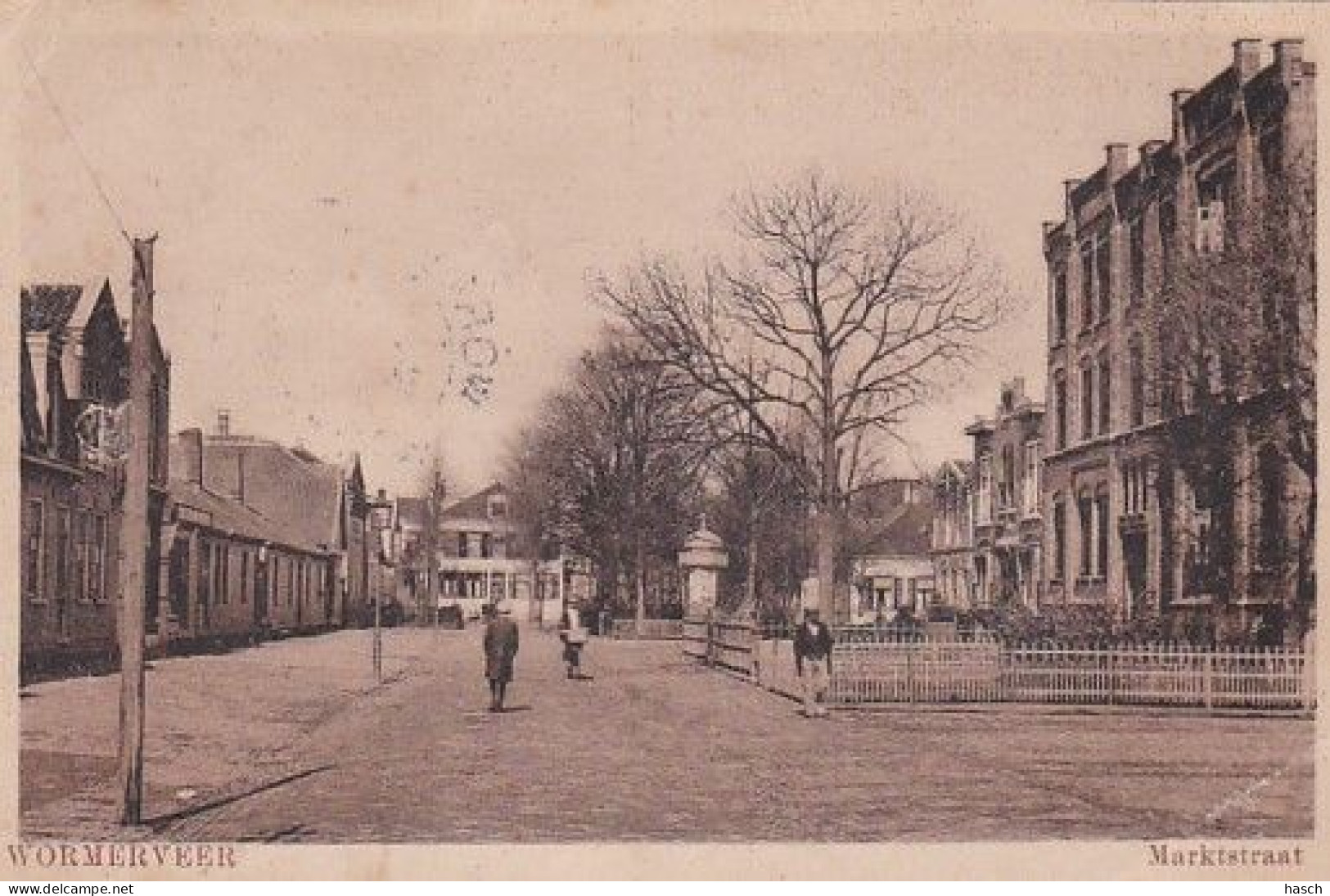 1887	112	Wormerveer, Marktstraat (rechtsonder Een Vouw, Zie Achterkant) - Wormerveer