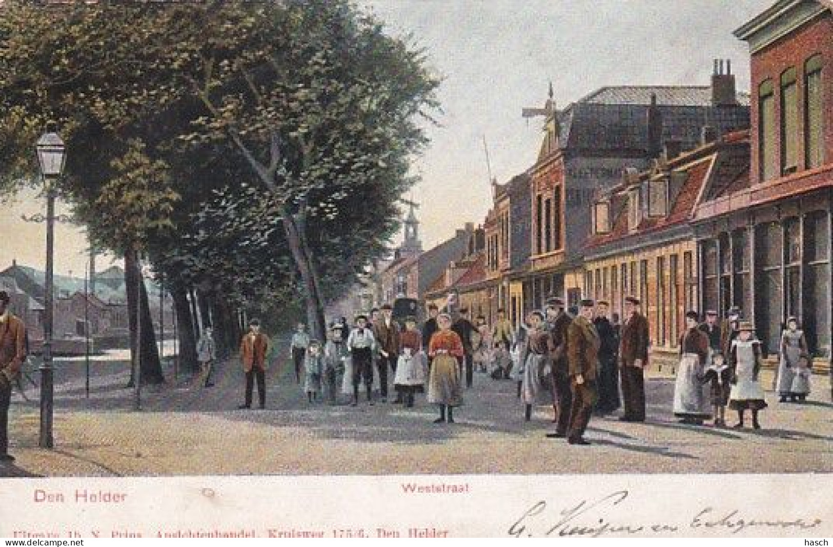 1887	7	Den Helder, Weststraat (poststempel 1904) - Den Helder