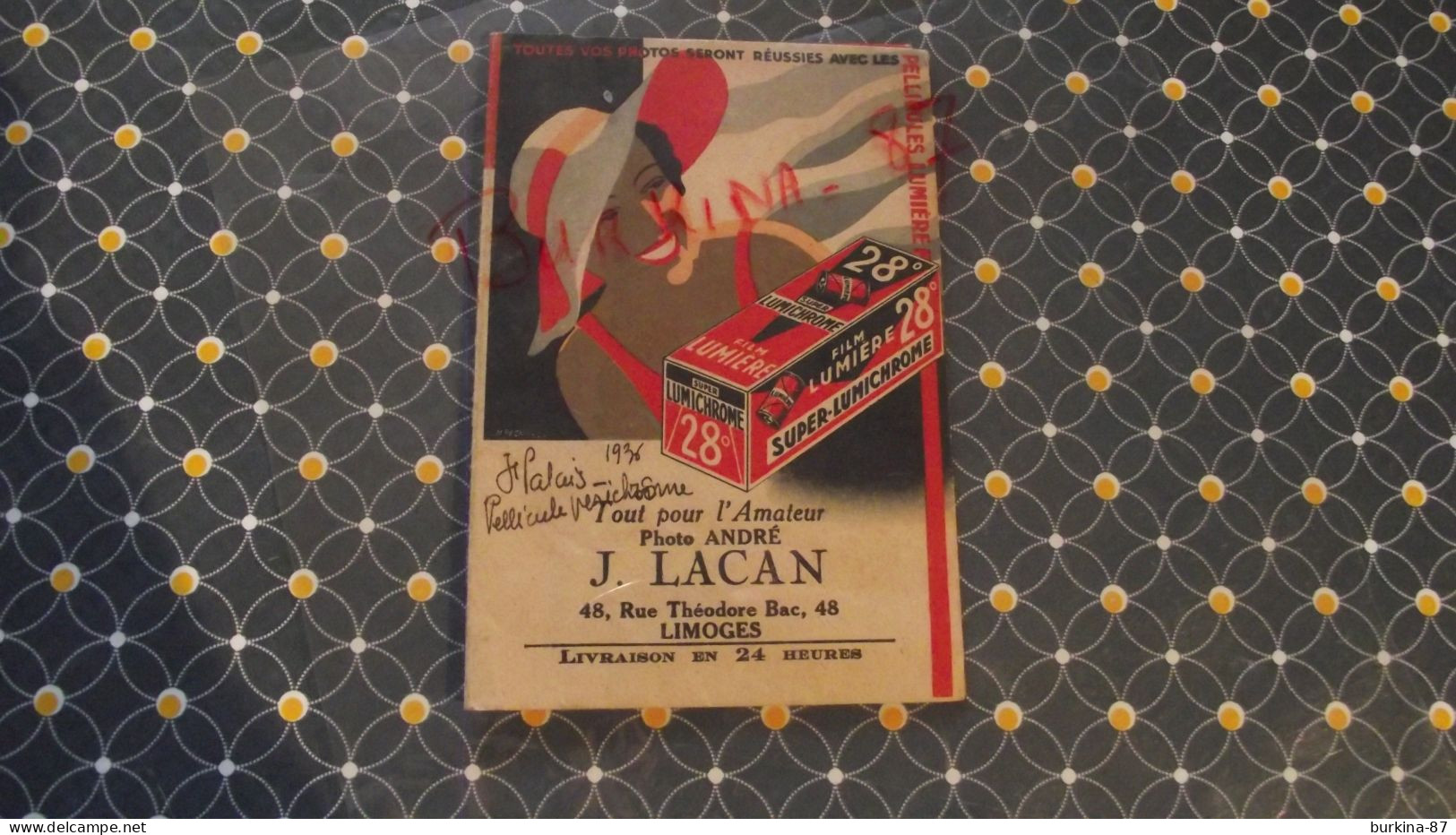 PHOTOS LACAN, Lumiere, Limoges , Saint Palais,  Royan,1936, 7 Négatifs - Publicités