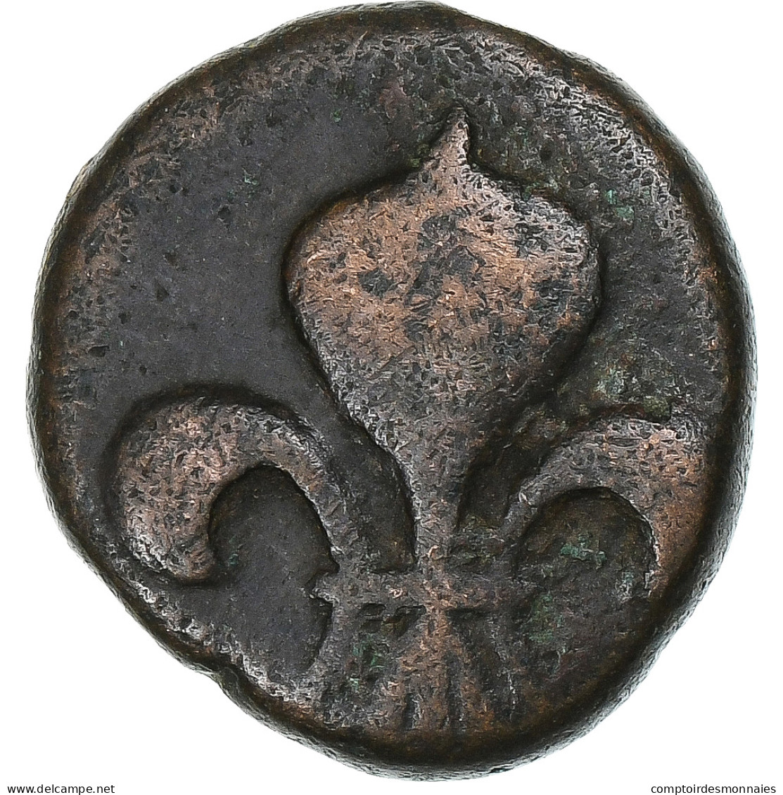 Inde Française , Louis XV, Doudou, N.d. (1715-1774), Pondichéry, Bronze, TTB - Other & Unclassified