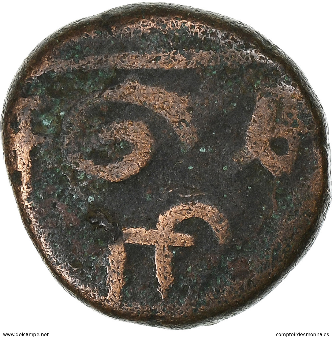 Inde Française , Louis XV, Doudou, N.d. (1715-1774), Pondichéry, Bronze, TTB - Autres & Non Classés