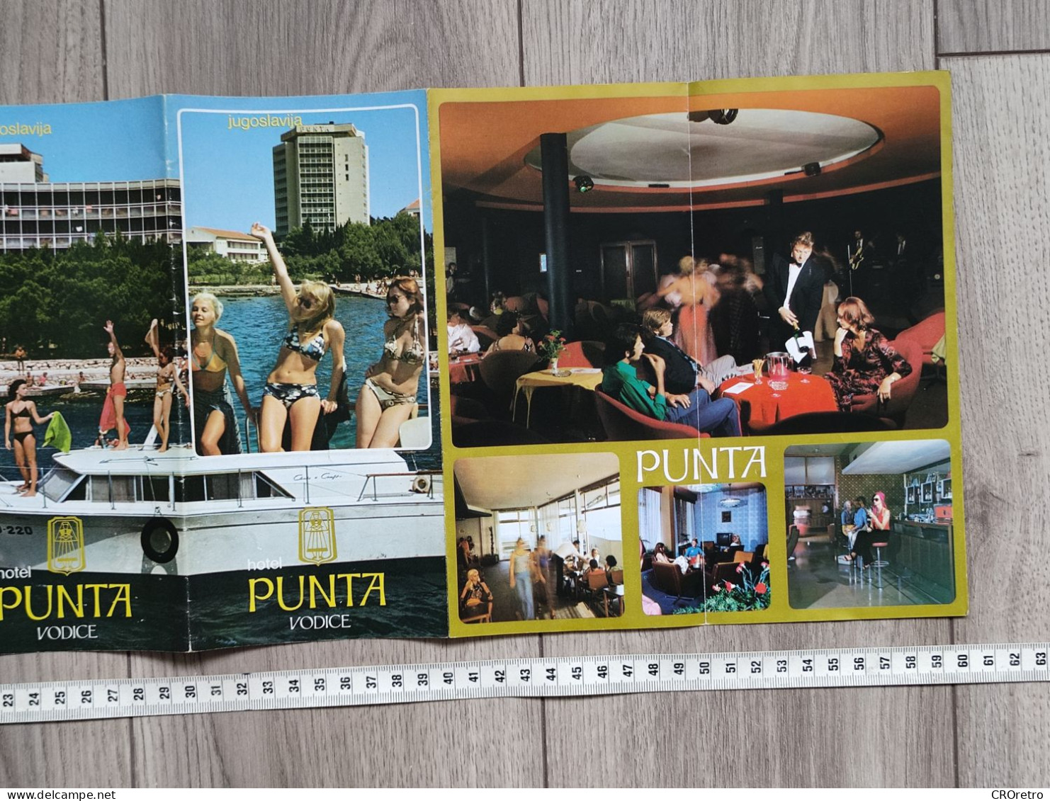 VODICE - CROATIA (ex Yugoslavia) - Hotel "Punta", Vintage Tourism Brochure, Prospect, Guide - Tourism Brochures