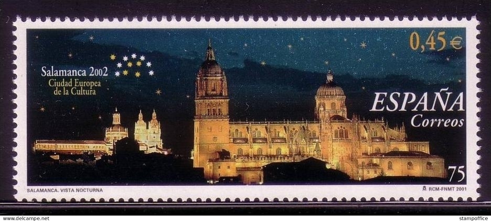 SPANIEN MI-NR. 3649 POSTFRISCH(MINT) MITLÄUFER 2001 KULTURHAUPTSTADT EUROPAS SALAMANCA 2002 - Europäischer Gedanke