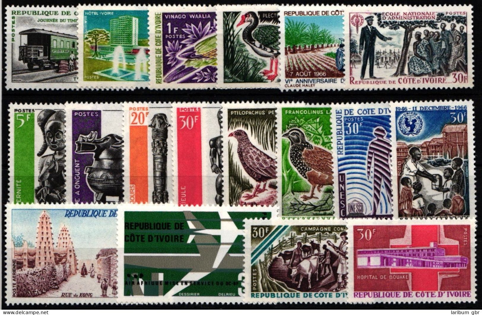 Elfenbeinküste Jahrgang 1966 Postfrisch #NH521 - Ivoorkust (1960-...)