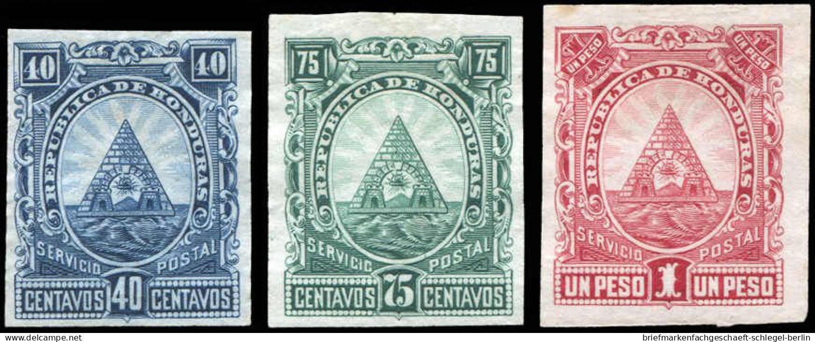 Honduras, 1890, Ohne Gummi - Honduras