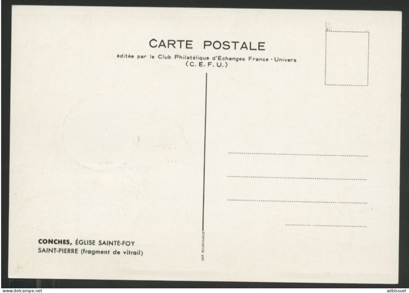 N° 1377 "CONCHES" Cote 12 € Obl. 1er Jour Sur Carte Maximum. - 1960-1969