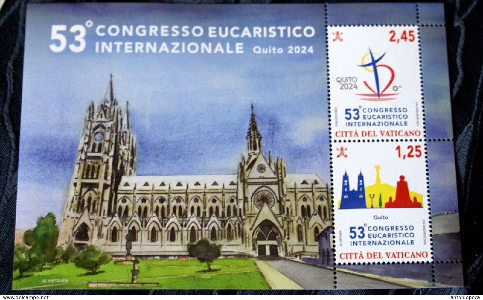 VATICAN 2024 53TH CONGRESSO EUCARISTICO QIUITO, SHEET  MNH** - Neufs