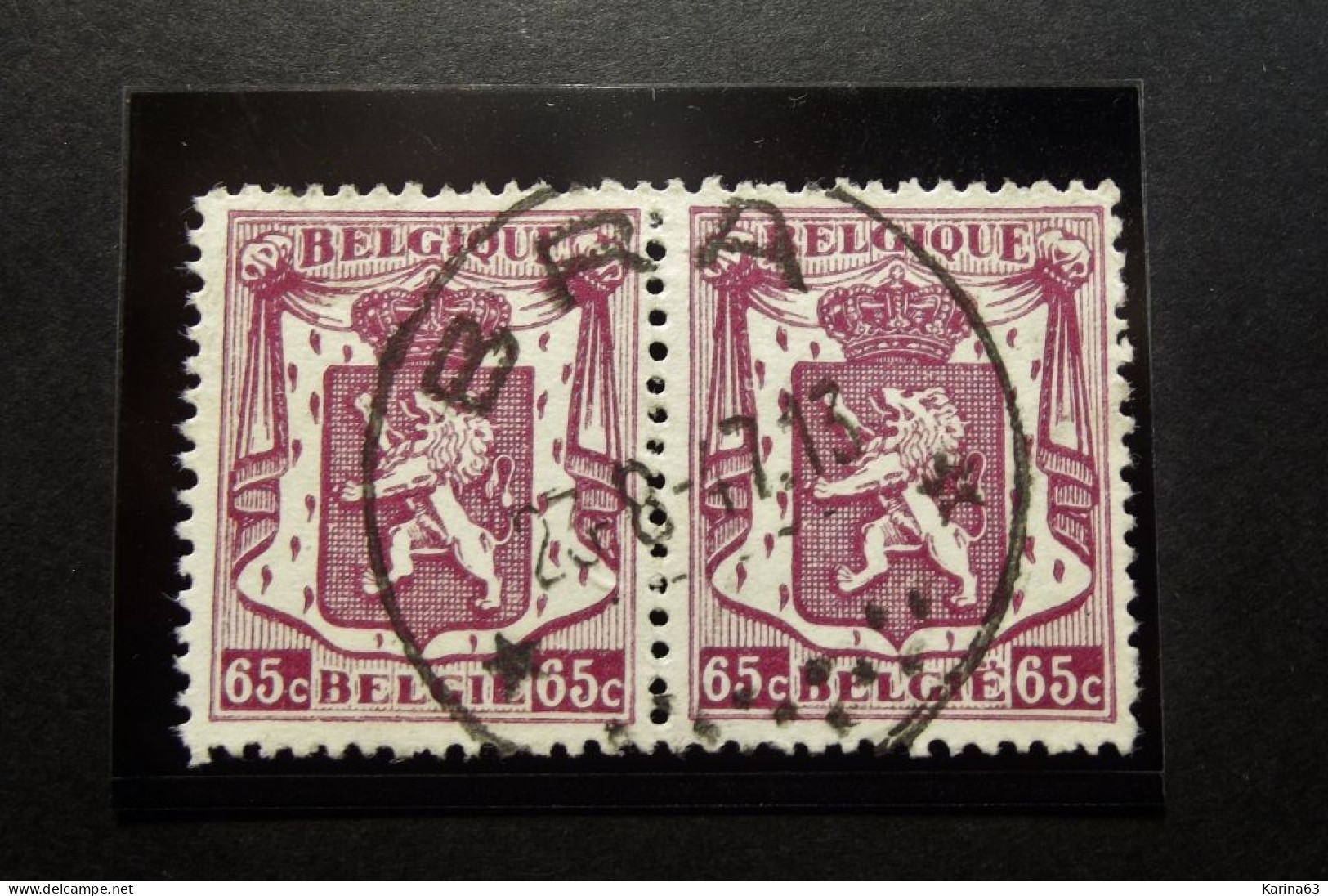 Belgie - Belgique - 1945 - Klein Staatswapen - OPB/COB  N° 711  - 65 C  - étoiles ** - BRA - 1935-1949 Klein Staatswapen