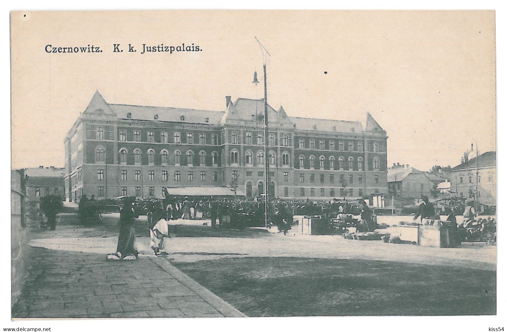 UK 32 - 13078 CZERNOWITZ, Bukowina, Ukraine, Market, Justice Palace - Old Postcard - Unused - Ukraine