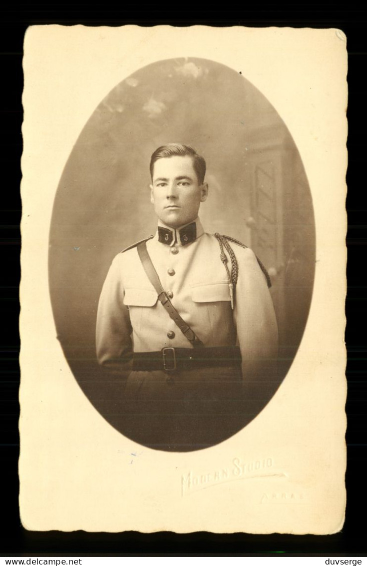 Carte Photo Militaire Soldat Du 3eme Regiment Du Genie Photographie Modern Studio Arras ( Format 9cm X 14cm ) - Regiments