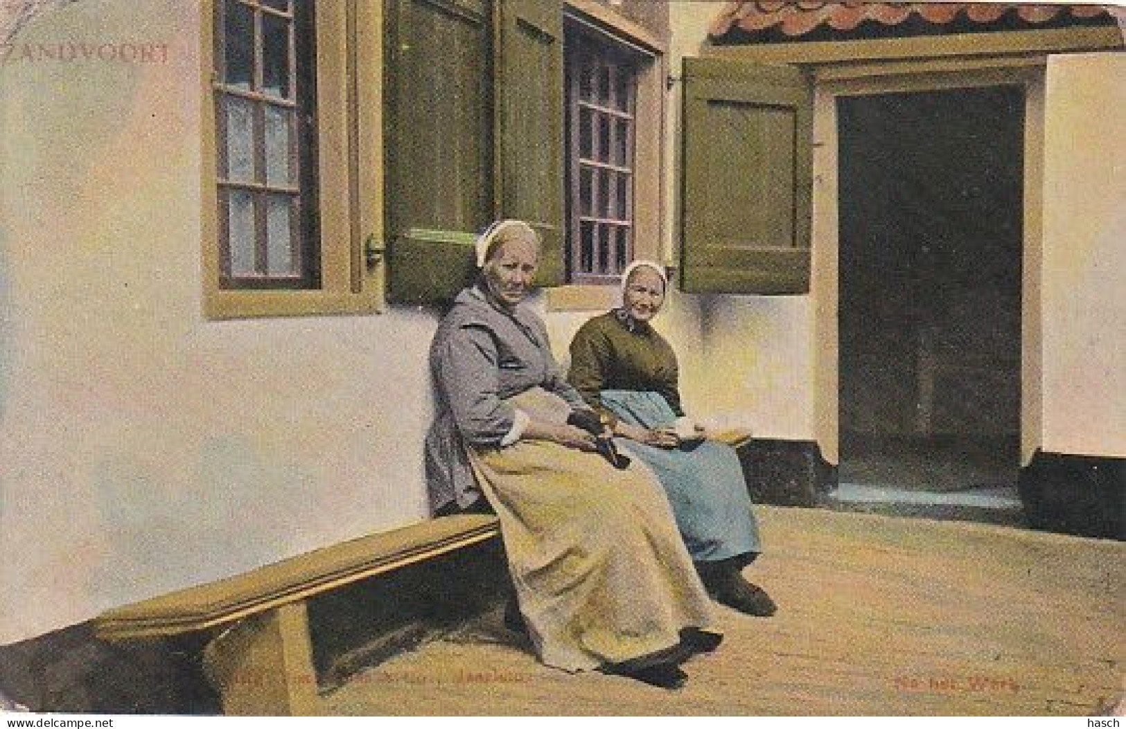 1889	169	Zandvoort, Na Het Werk. (zie Hoeken) - Zandvoort