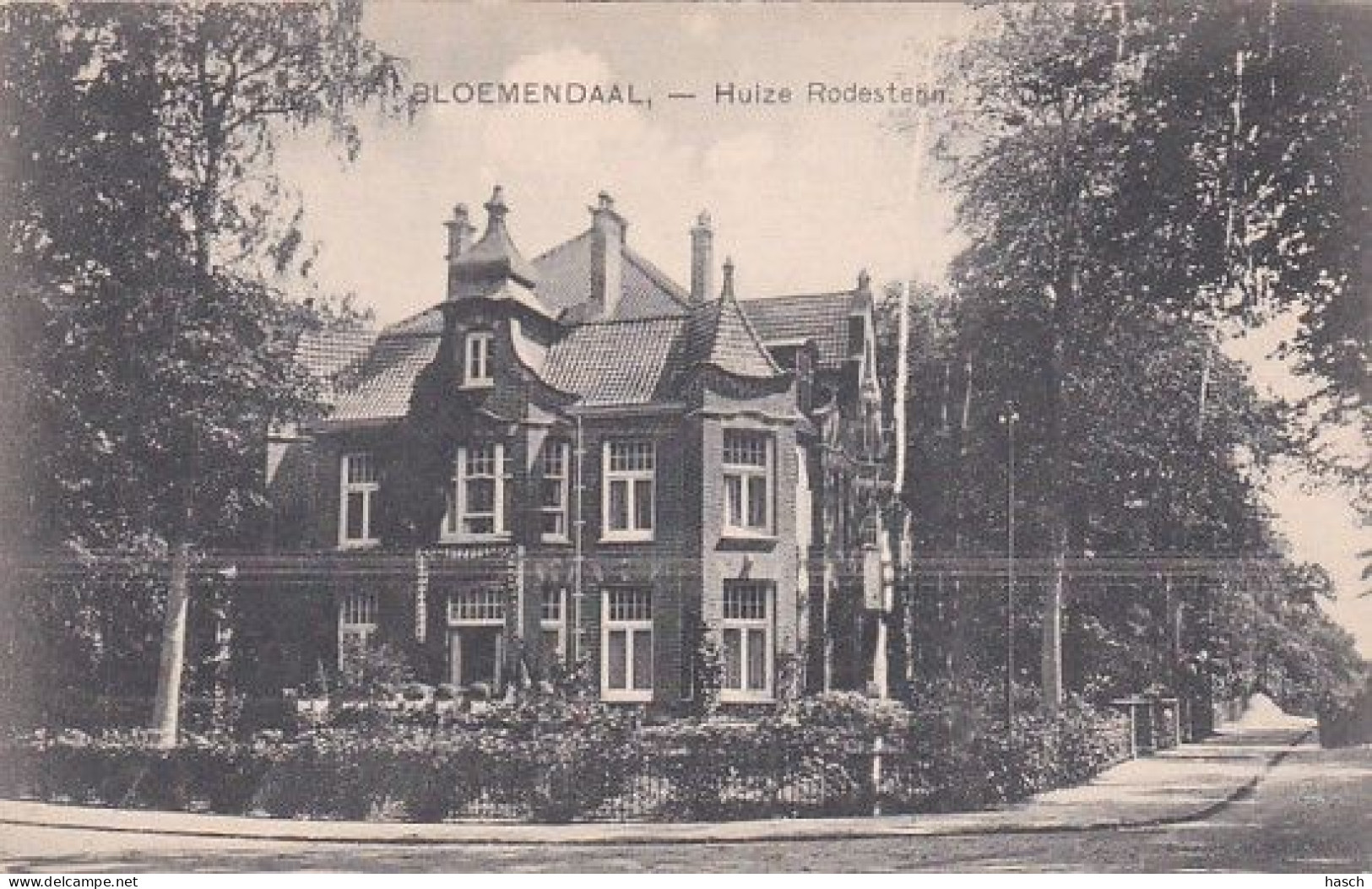 1889	166	Bloemendaal, Huize Rodesteijn (minuscule Vouwen In De Hoeken) - Bloemendaal