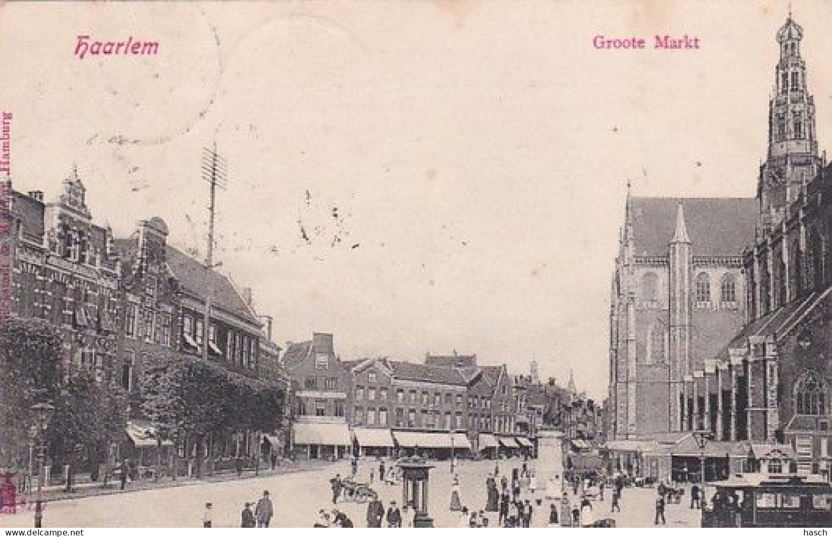 1889	64	Haarlem, Groote Markt (poststempel 1902) - Haarlem