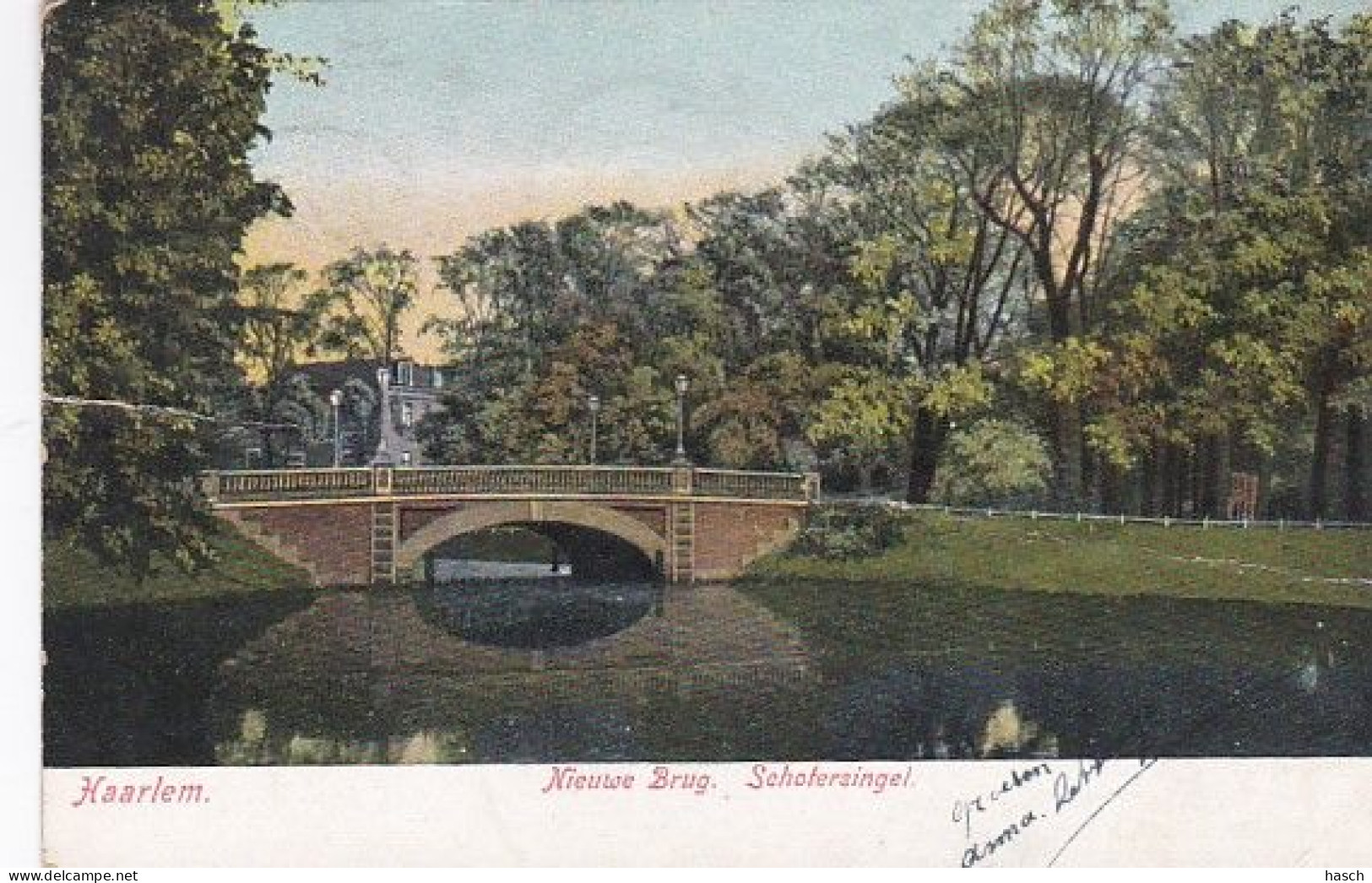 1889	67	Haarlem, Nieuwe Brug Schofersingel (zie  Vouw) - Haarlem