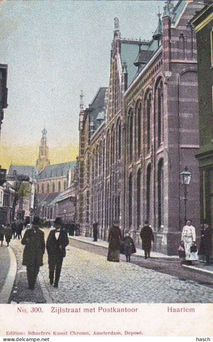 1889	54	Haarlem, Zijlstraat Met Postkantoor (poststempel 1908) - Haarlem