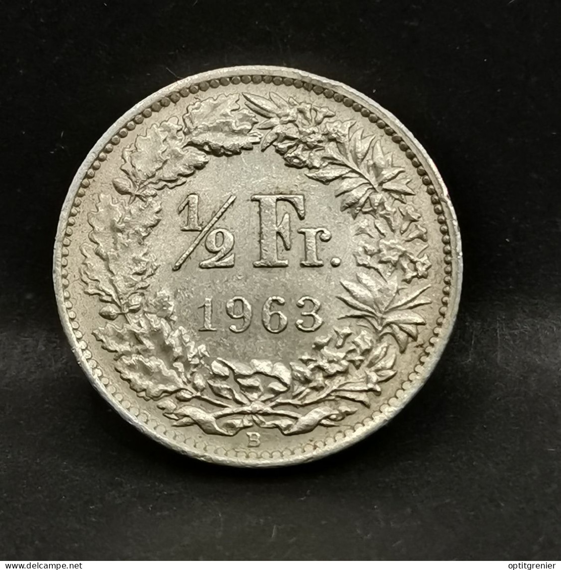 1/2 FRANC ARGENT 1963 B BERNE HELVETIA DEBOUT SUISSE / SWITZERLAND SILVER - 1/2 Franc