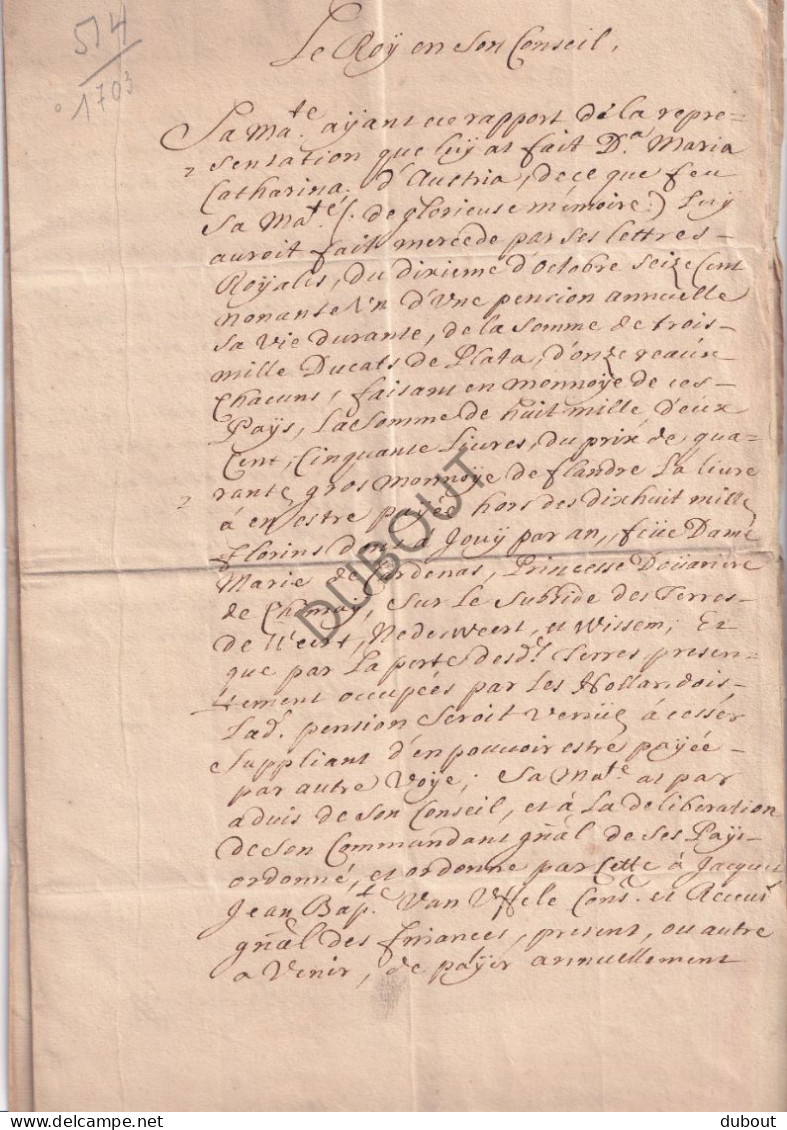 Chimay/Weert/Nederweert/Wessem  - Manuscript 1703 (V3136A) - Manuscrits