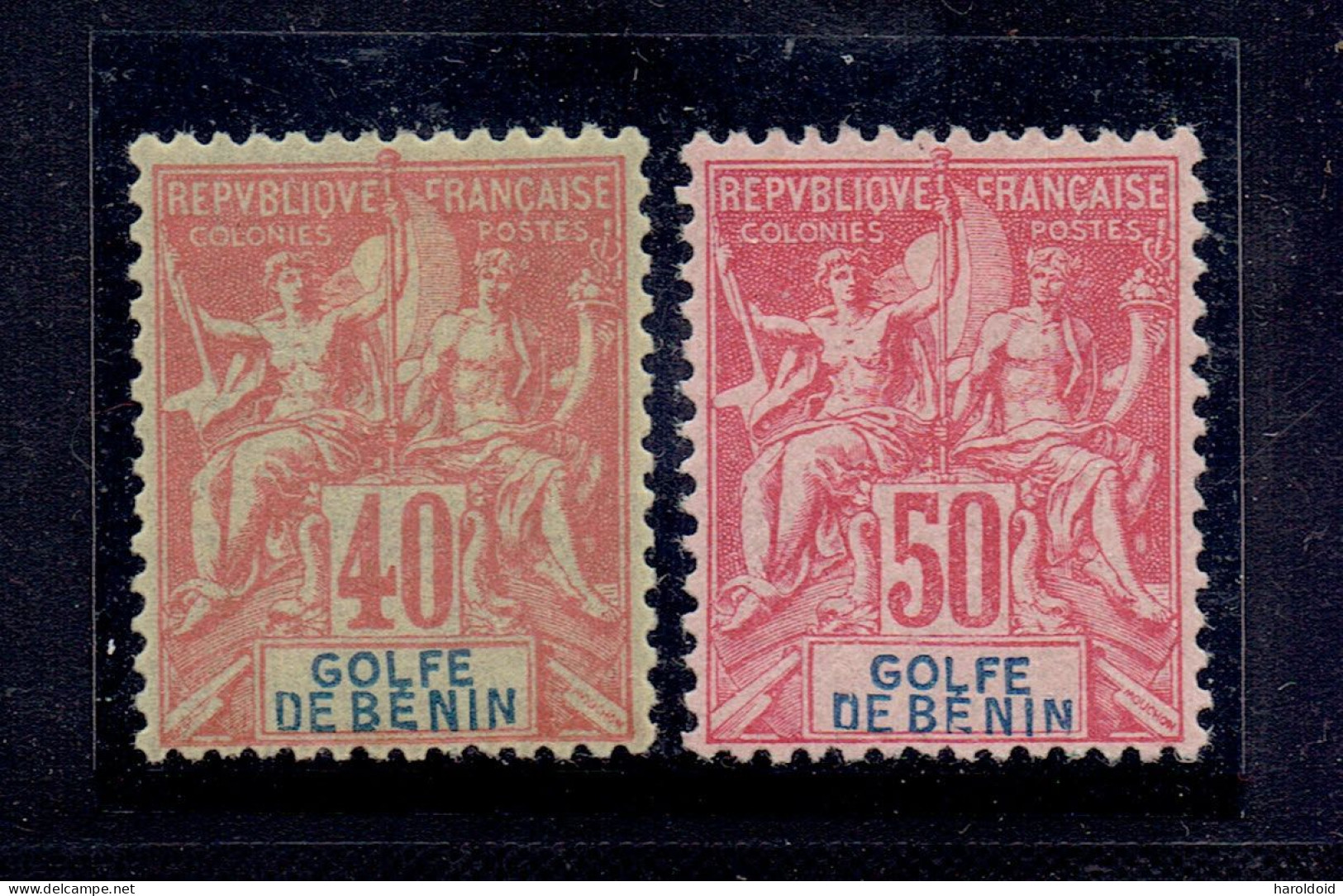 COLONIE FRANCAISE - BENIN - N°29/30 * TB - TTB CENTRAGE - Unused Stamps