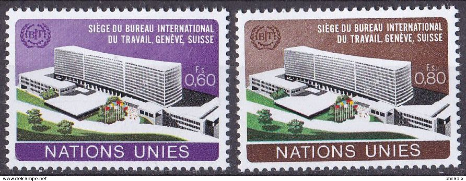 Vereinte Nationen UNO Genf Satz Von 1974 **/MNH (A5-17) - Unused Stamps