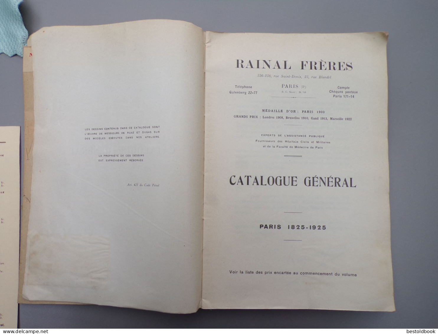 Catalogue RAINAL Frères Matériel Médical 1825 1925 350 Pages Illustrées - Publicités