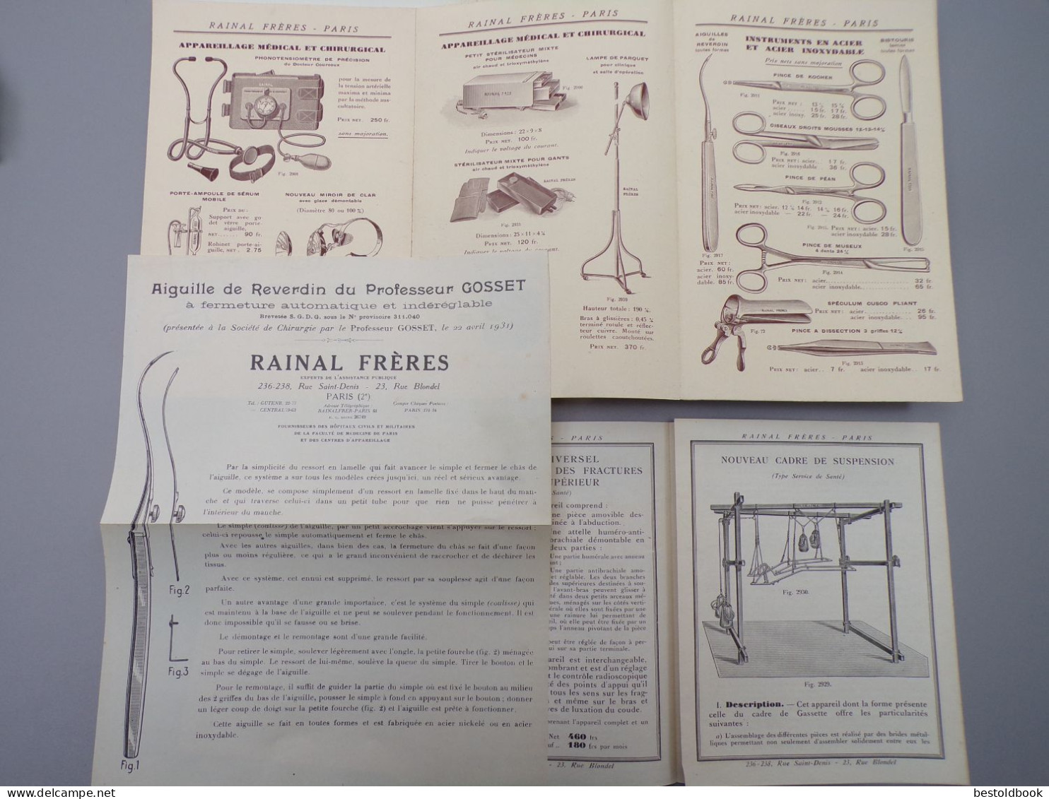 Catalogue RAINAL Frères Matériel Médical 1825 1925 350 Pages Illustrées - Publicités