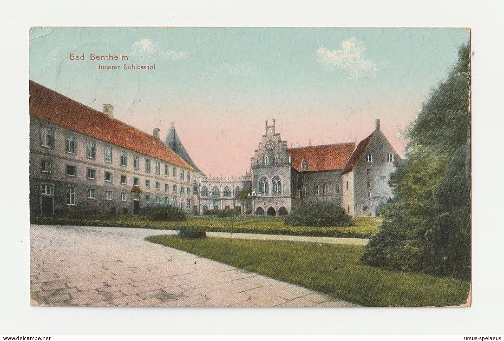 BAD BENTHEIM  INNERER SCHLOSSHOF   AK 1911 - Bad Bentheim