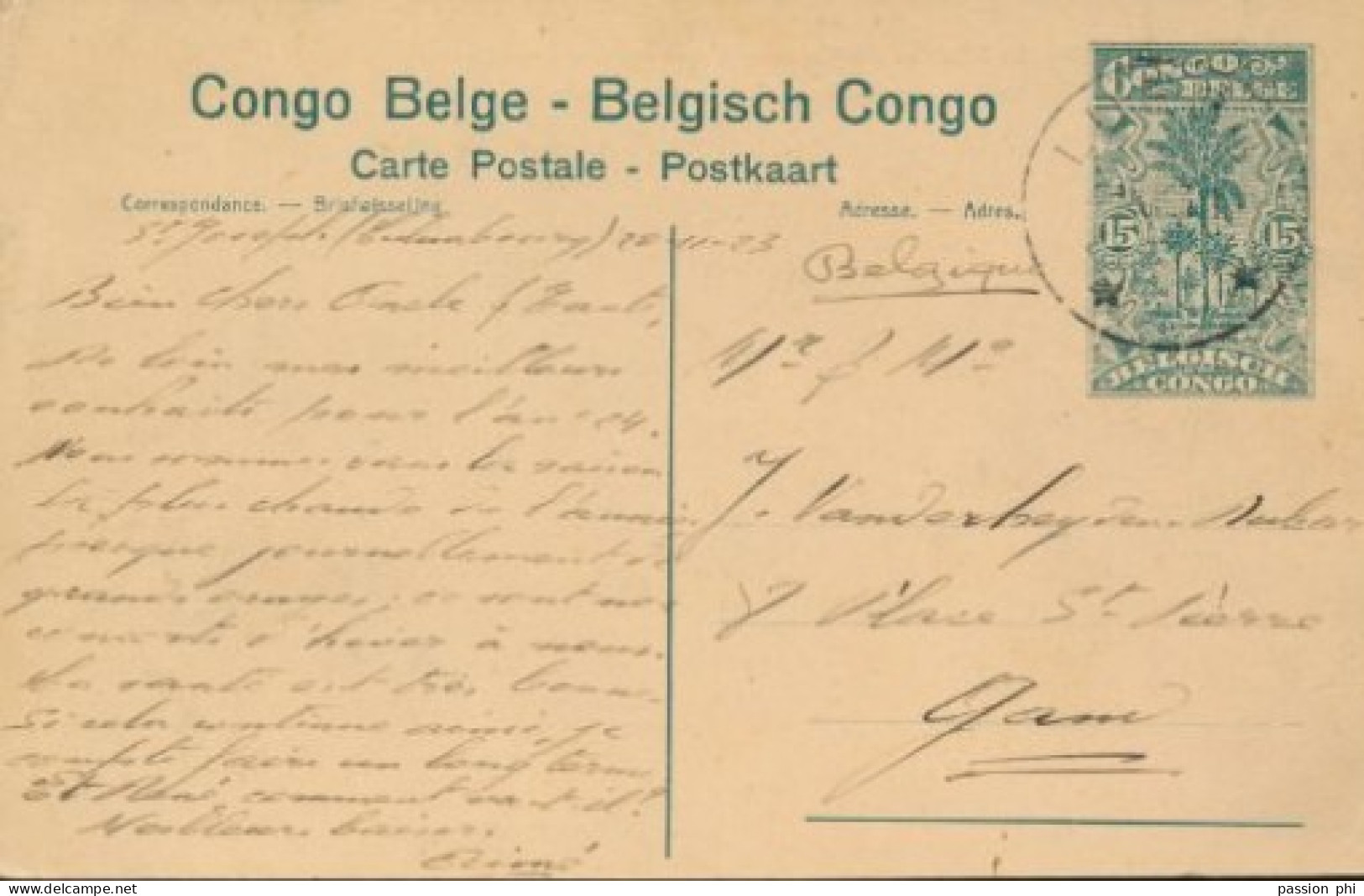 ZAC BELGIAN CONGO   PPS SBEP 61 VIEW 115 USED - Stamped Stationery