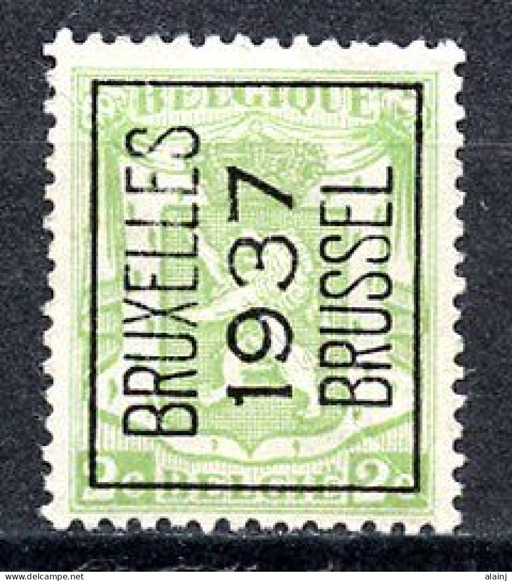 BE  PO 321  A  (*)   ---   BRUXELLES  ---   1937 - Typo Precancels 1936-51 (Small Seal Of The State)