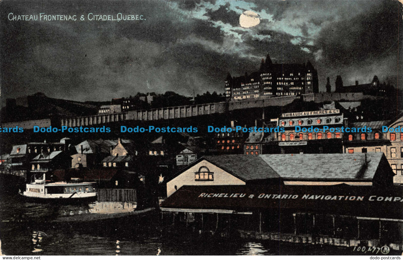 R106014 Chateau Frontenac And Citadel. Quebec. Valentine. 1910 - Monde