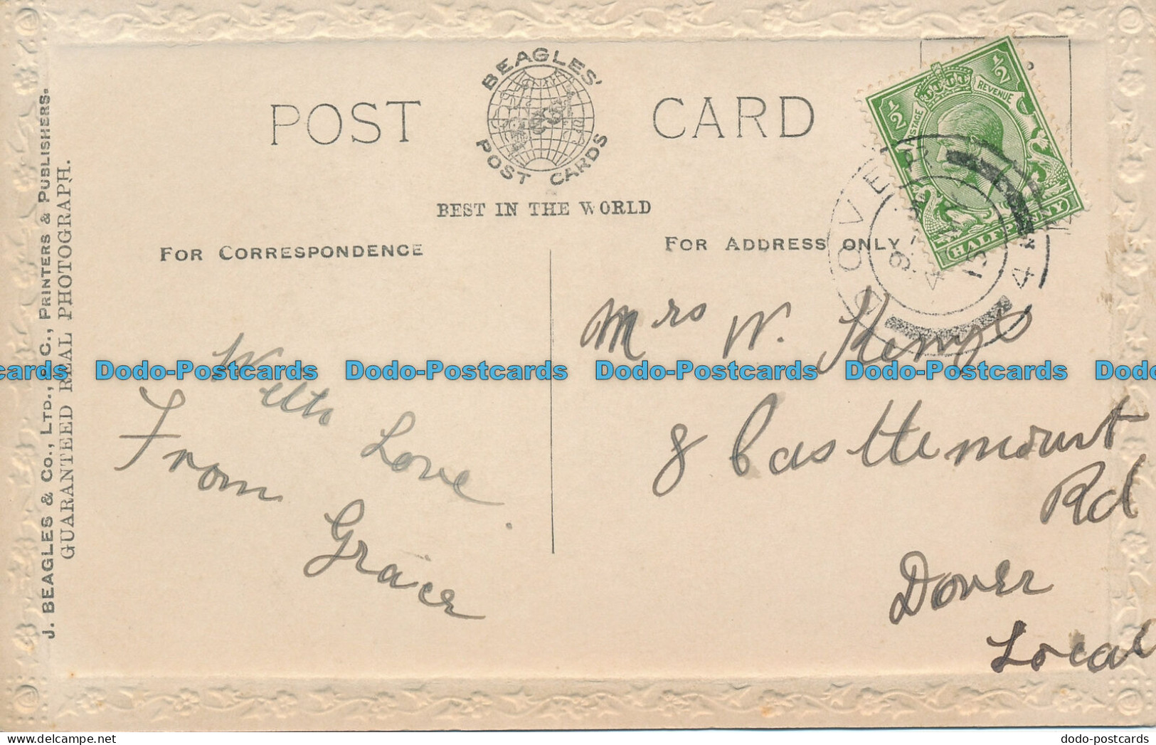 R106021 Greeting Postcard. Wedding Anniversary Congratulations. Poem. Beagles An - Monde