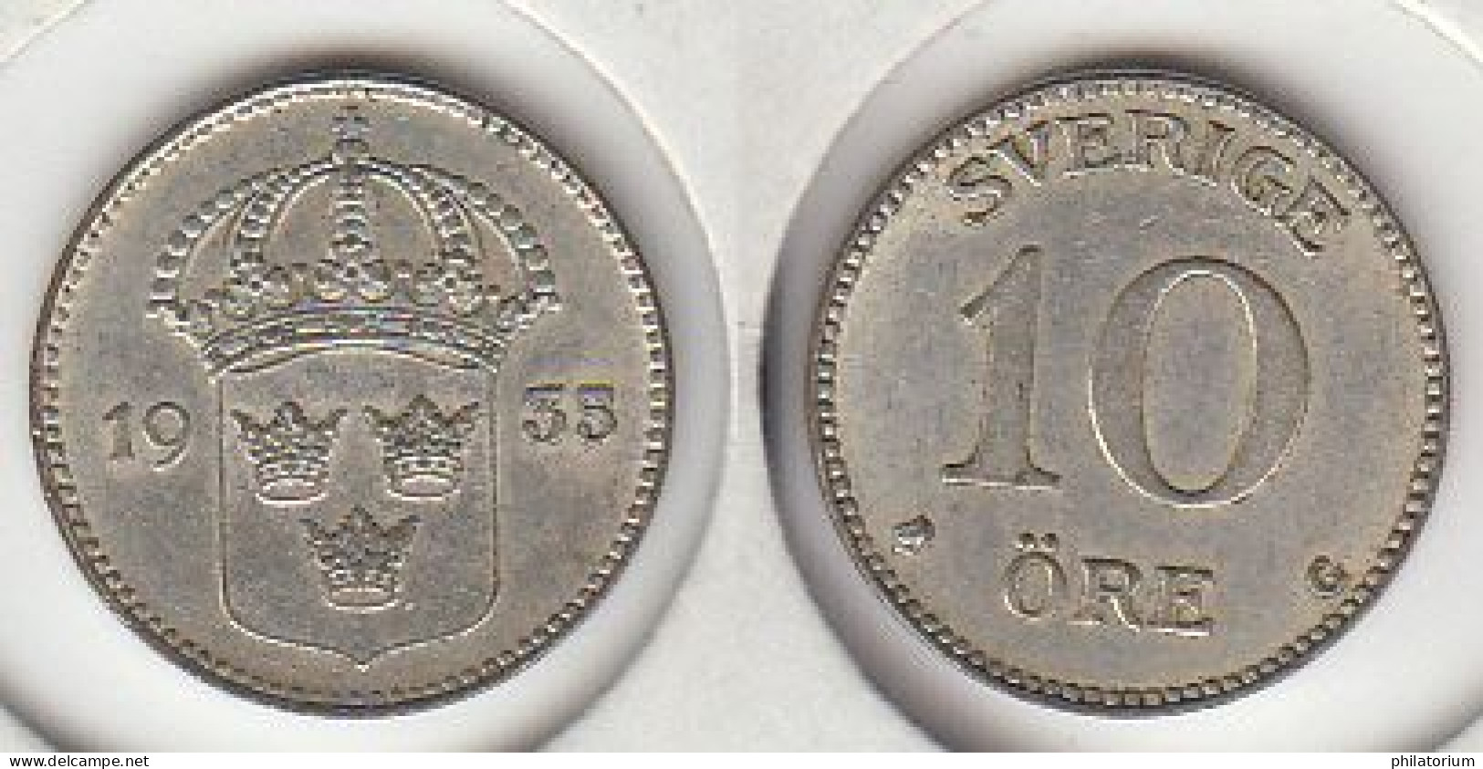 Suède 10 Öre 1935, Sverige - Schweden