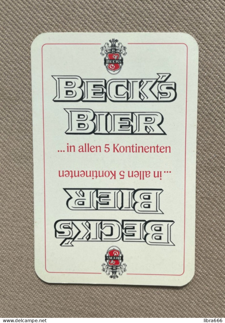 Speelkaart / Carte à Jouer - BECK'S BIER (Bremen) GERMANY - Other & Unclassified