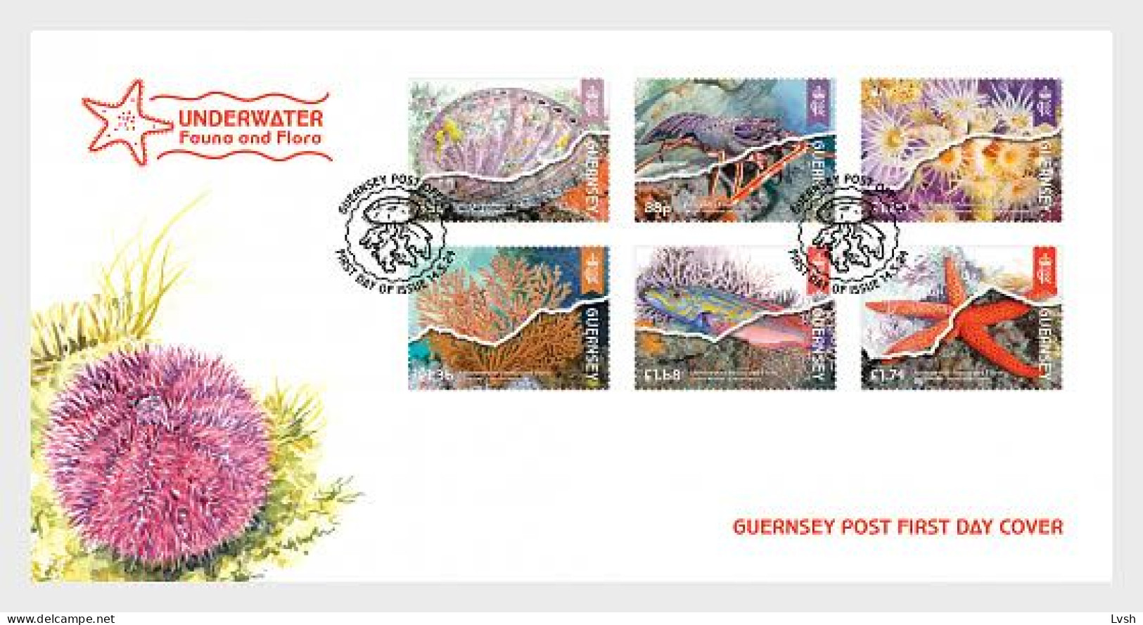 Guernsey.2024.Europa CEPT.Underwater Fauna And Flora.FDC./1/. - 2024