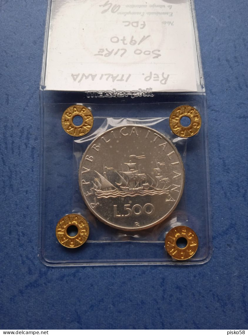 Italia-500 Lire 1970-argento - 500 Lire