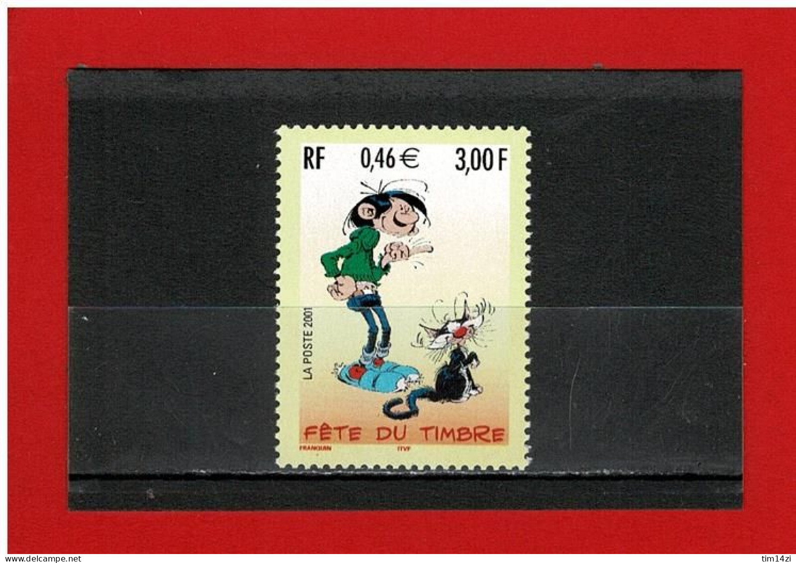 2001 - N° 3370 - NEUF** - FETE DU TIMBRE - GASTON LAGAFFE - COTE Y & T : 1.50 Euros - Ongebruikt