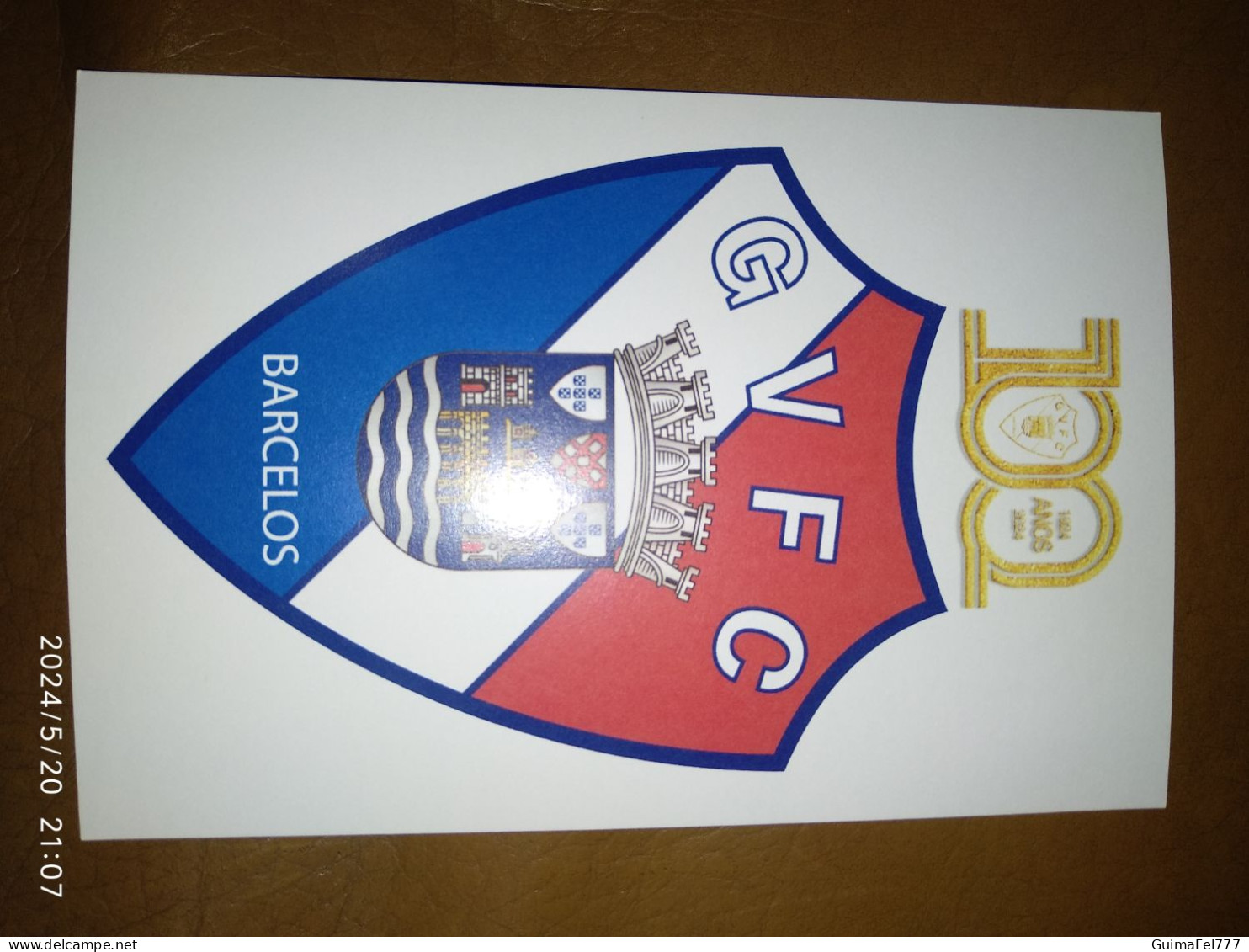 Postal Gil Vicente 100 Anos - Edição Acobar - 200 Exemplares, 5/2024 - Football