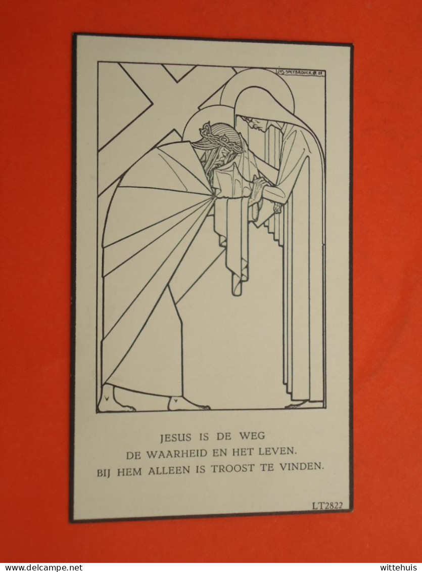 Priester - Pastoor David Velghe  Geboren Te Adinkerke 1910  Overleden Te Alveringem  1942   (2scans) - Religion &  Esoterik