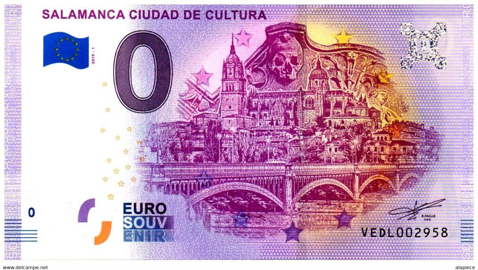 Billet Touristique - 0 Euro - Espagne - Salamanca - (2019-1) - Private Proofs / Unofficial