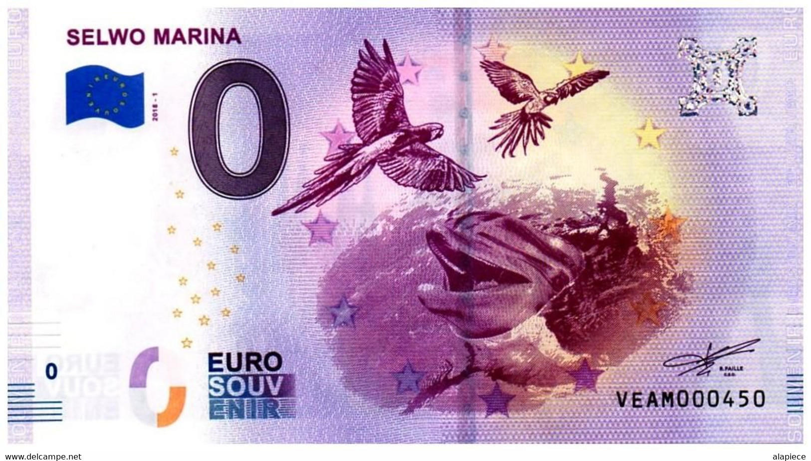 Billet Touristique - 0 Euro - Espagne - Selwo Marina (2018-1) - Private Proofs / Unofficial