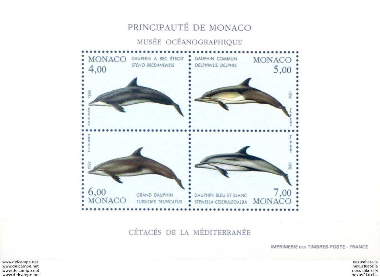 Fauna. Delfini 1992. - Autres & Non Classés