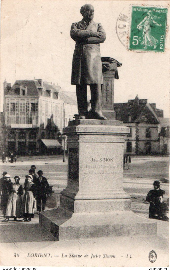 LORIENT ( 56 ) - La Statue De Jules Simon - Lorient