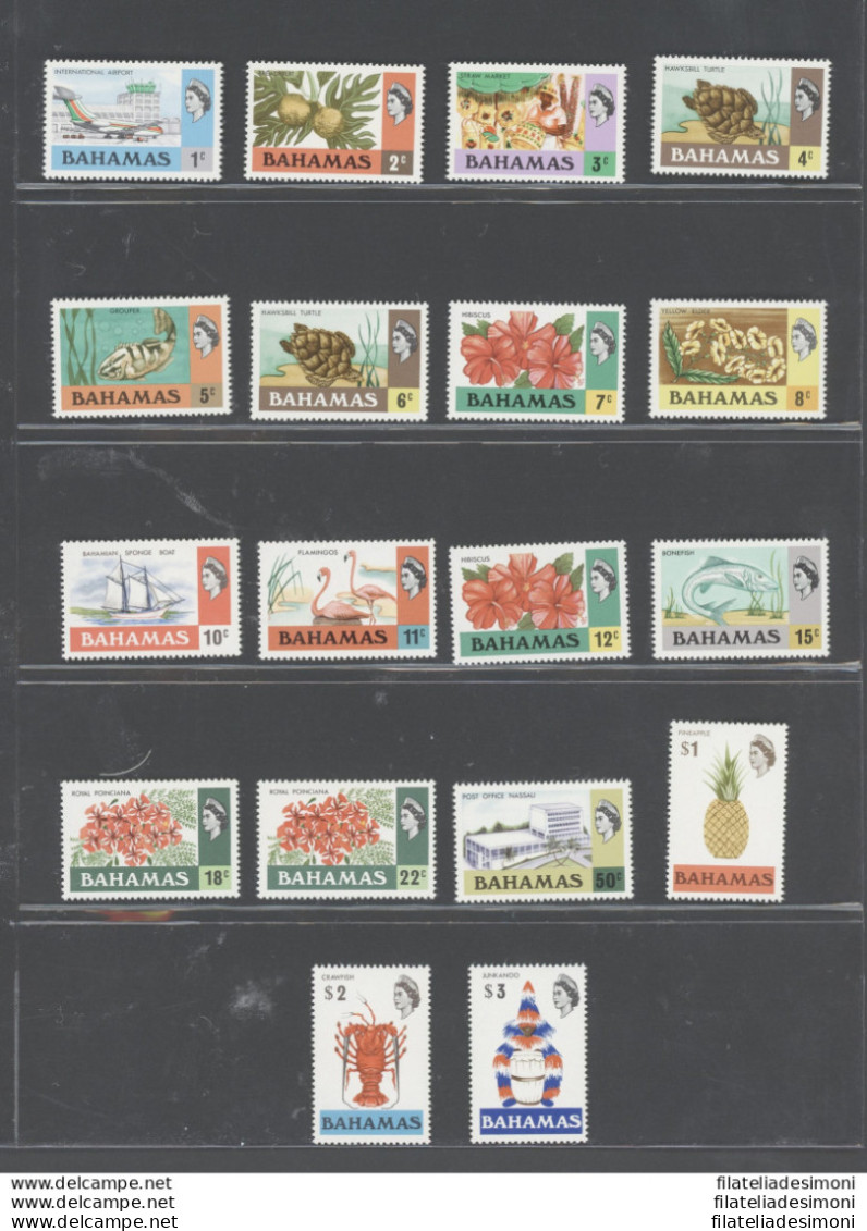 1971 BAHAMAS, Catalogo Yvert And Tellier N. 302-19 - Serie Ordinaria, Serie Di 18 Valori, MNH** - Other & Unclassified