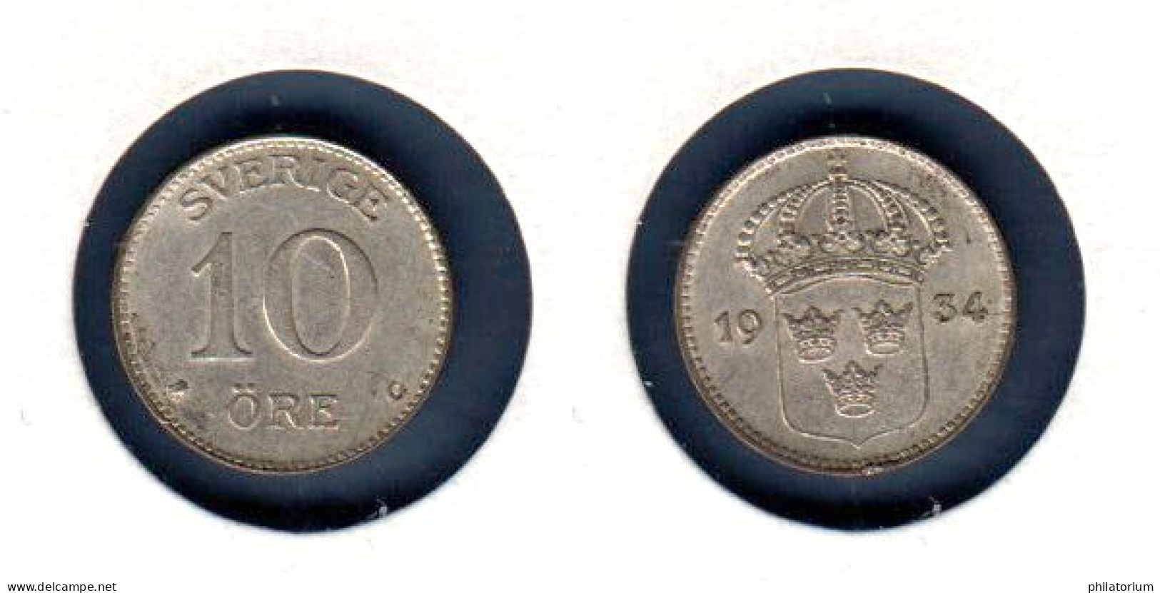 Suède 10 Öre 1934, Sverige - Schweden