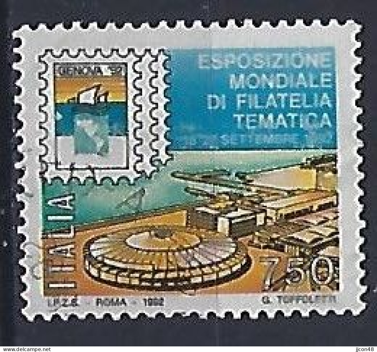 Italy 1992  Briefmarkenausstellung "GENOVA`92"  (o) Mi.2206 - 1991-00: Gebraucht