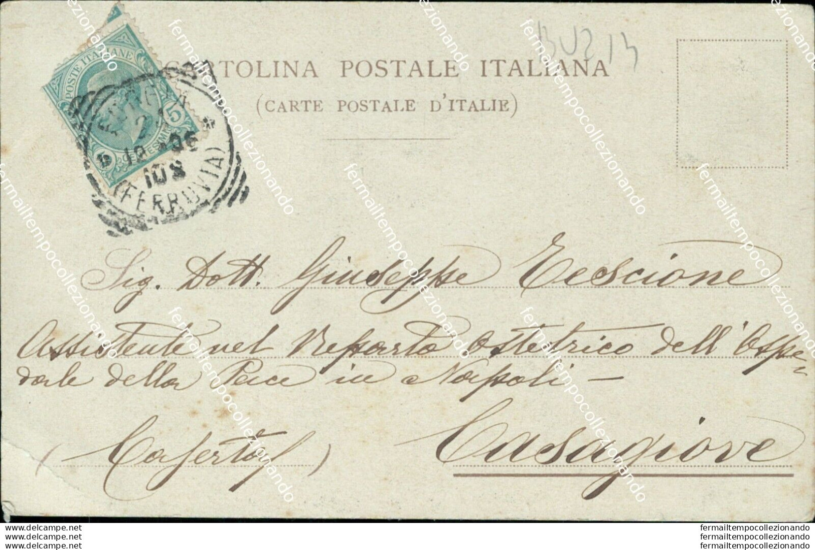 Bu213 Cartolina Foggia Citta' Via Del Duomo  1906 Puglia - Foggia