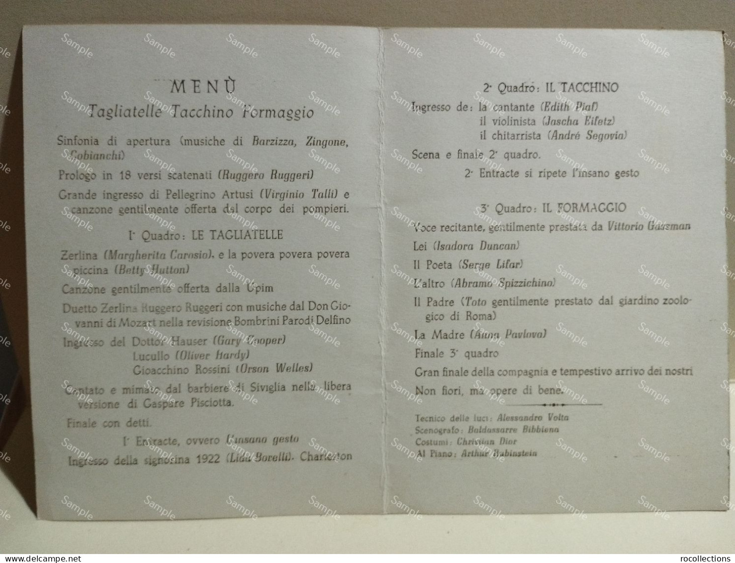 Italia Roma Menu Trattoria O Ristorante AL PACIOCCONE BELLO 8 Marzo 1952. Gianicolense? - Menükarten