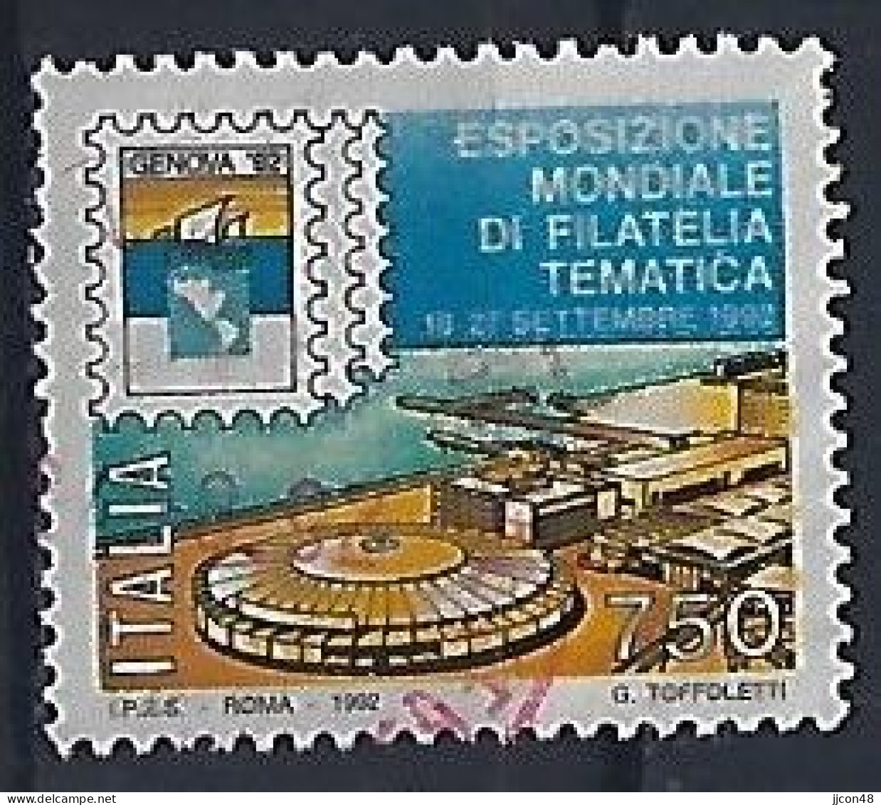 Italy 1992  Briefmarkenausstellung "GENOVA`92"  (o) Mi.2206 - 1991-00: Afgestempeld